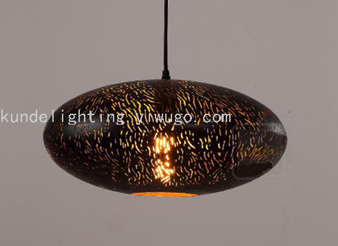 FS-09 Flat Spherical Corrosion Craft Ceiling Lamp Dining Chandelier LED Lamp Bar Chandelier Creative Lamps Retro Lamps