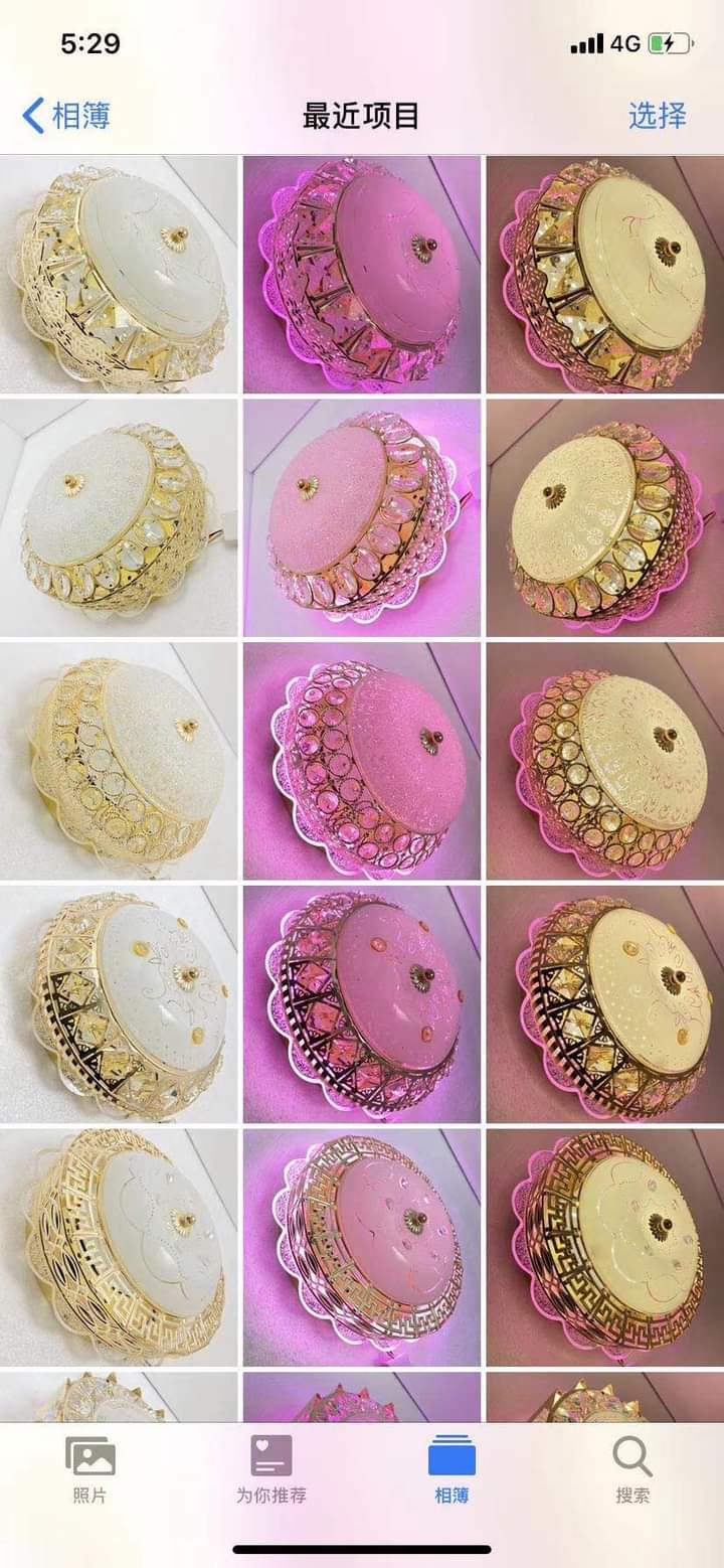 Foreign Trade Export Hot-Selling Bread Ceiling Lamp Bedroom Living Room Ceiling Lamp