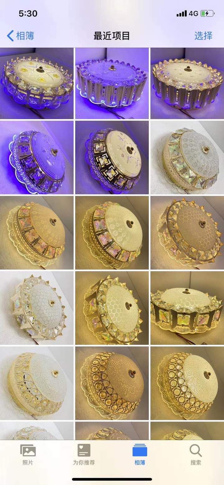 Foreign Trade Export Hot-Selling Bread Ceiling Lamp Bedroom Living Room Ceiling Lamp