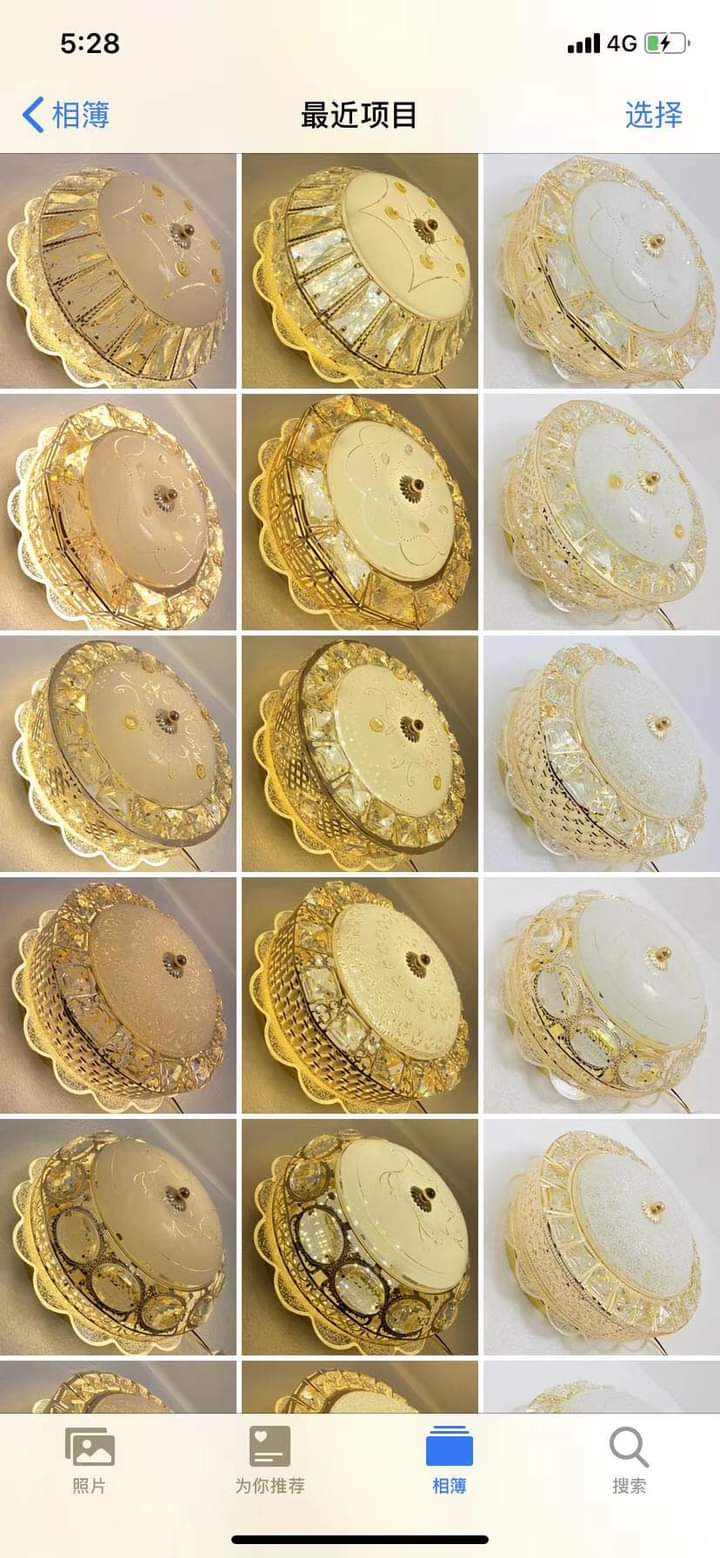 Foreign Trade Export Hot-Selling Bread Ceiling Lamp Bedroom Living Room Ceiling Lamp