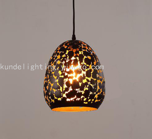 FS-05 Dinosaur Egg-Shaped Corrosion Craft Ceiling Lamp Dining Chandelier LED Lamp Bar Chandelier Retro Lamps