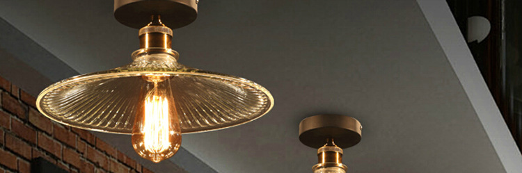 Zhongshan european-style simple fashion glass cover ceiling lamp corridor balcony corridor with glass ceiling lamp