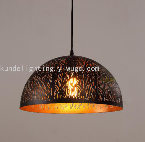 FS-10 Semicircle Corrosion Craft Ceiling Lamp Dining Chandelier LED Lamp Bar Chandelier Creative Lamps Retro Lamps