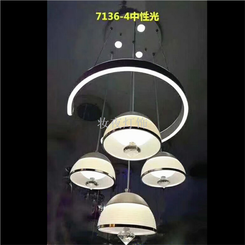 Led restaurant chandelier table lamp ceiling lamp 4 modern simple home lighting creative lamp