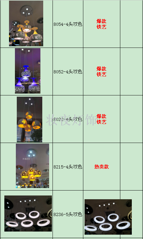 Led restaurant chandelier table lamp ceiling lamp 4 modern simple home lighting creative lamp