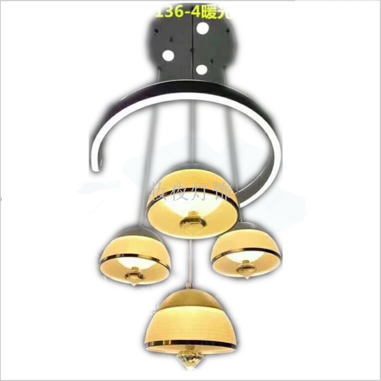 Led restaurant chandelier table lamp ceiling lamp 4 modern simple home lighting creative lamp