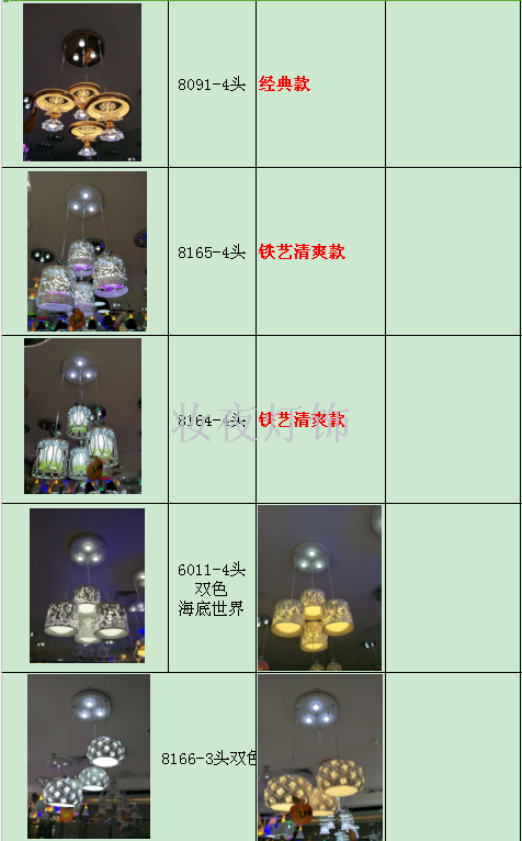 Led restaurant chandelier table lamp ceiling lamp 4 modern simple home lighting creative lamp