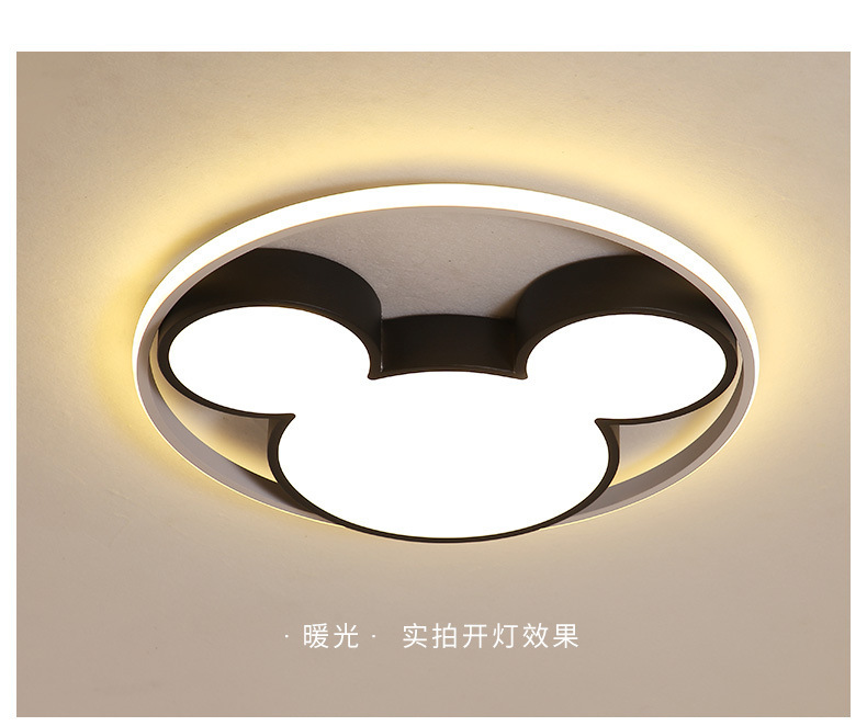 Led bedroom ceiling lamp Stylish creative personality acrylic household lamp cartoon Mickey Mouse children's room lamps