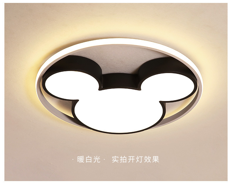 Led bedroom ceiling lamp Stylish creative personality acrylic household lamp cartoon Mickey Mouse children's room lamps