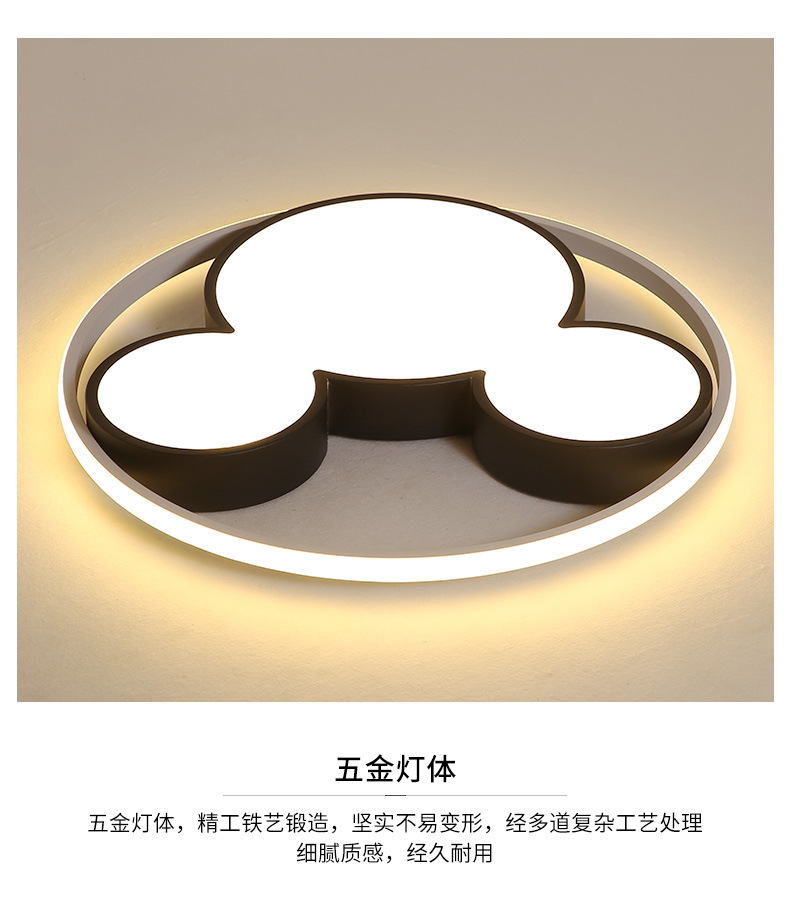 Led bedroom ceiling lamp Stylish creative personality acrylic household lamp cartoon Mickey Mouse children's room lamps