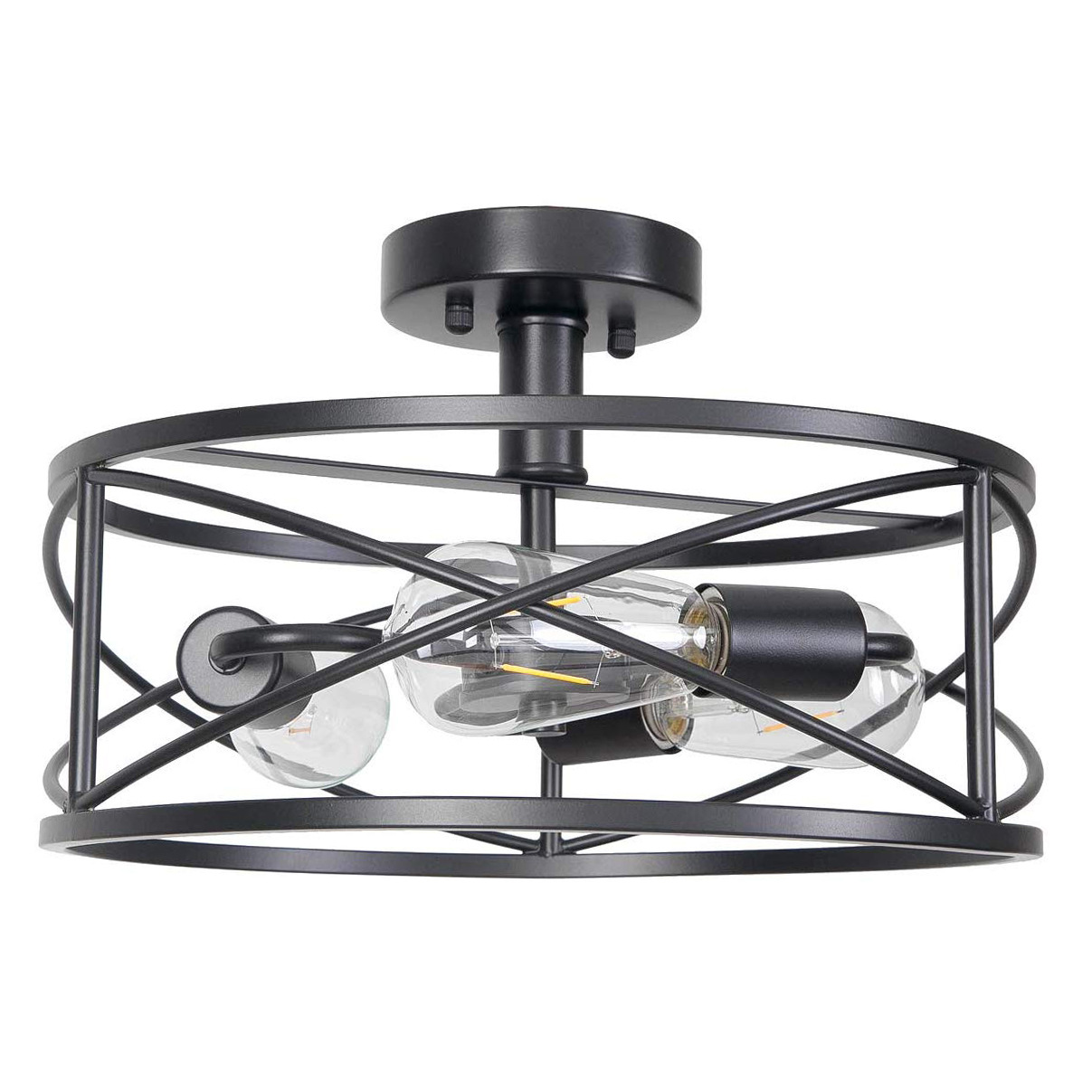 Cross-Border Amazon Ceiling Lamp American Retro Industrial Style Living Room Aisle Hallway Ceiling Lamp Bedroom Lamps