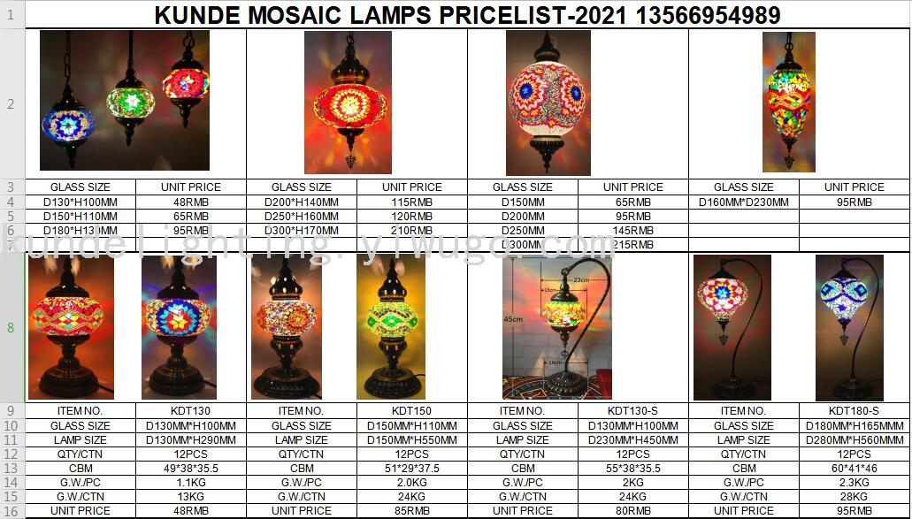 Multi-Head Turkish Style Floor Lamp Mosaic Floor Lamp Exported to Pakistan