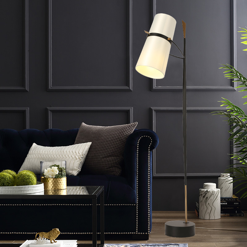 Postmodern floor lamp creative personality study sitting room club floor lamp art bedside bedroom black floor lamp