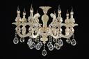 Luxurious European-style zinc alloy candle crystal chandelier lighting living room jade Villa penthouse floor lamp 8
