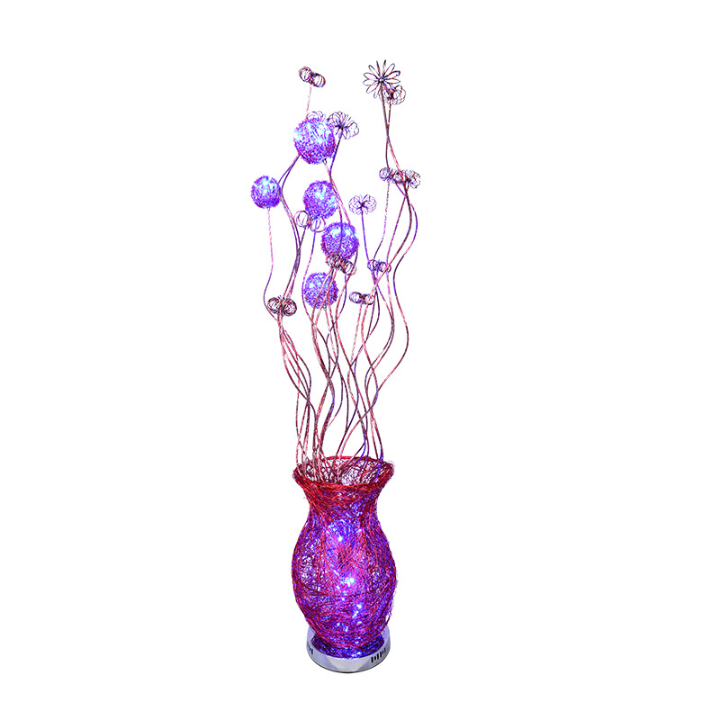 Creative LED Aluminum Steel Vase Floor Lamp Living Room and Hotel Dining Room Wedding Celebration Decoration Floor Lamp
