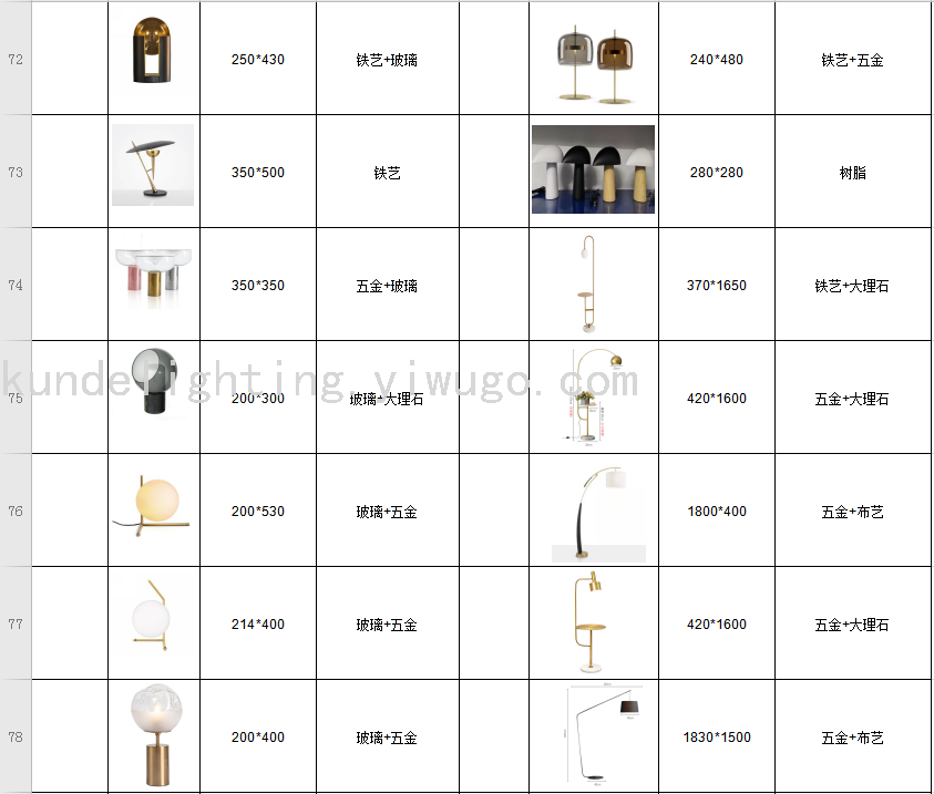 KD9033 Marble Floor Lamp Marble Lamp LED Lamp LED Floor Lamp Interior Luminaires Creative Lamps