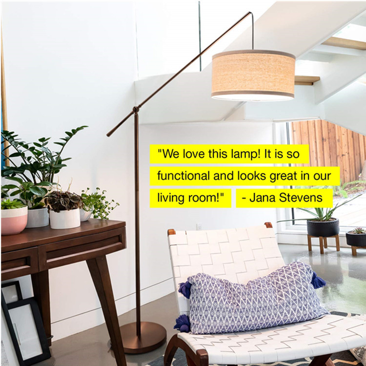 Amazon cross border floor lamp modern and simple adjustable fishing lamp living room sofa floor lamp