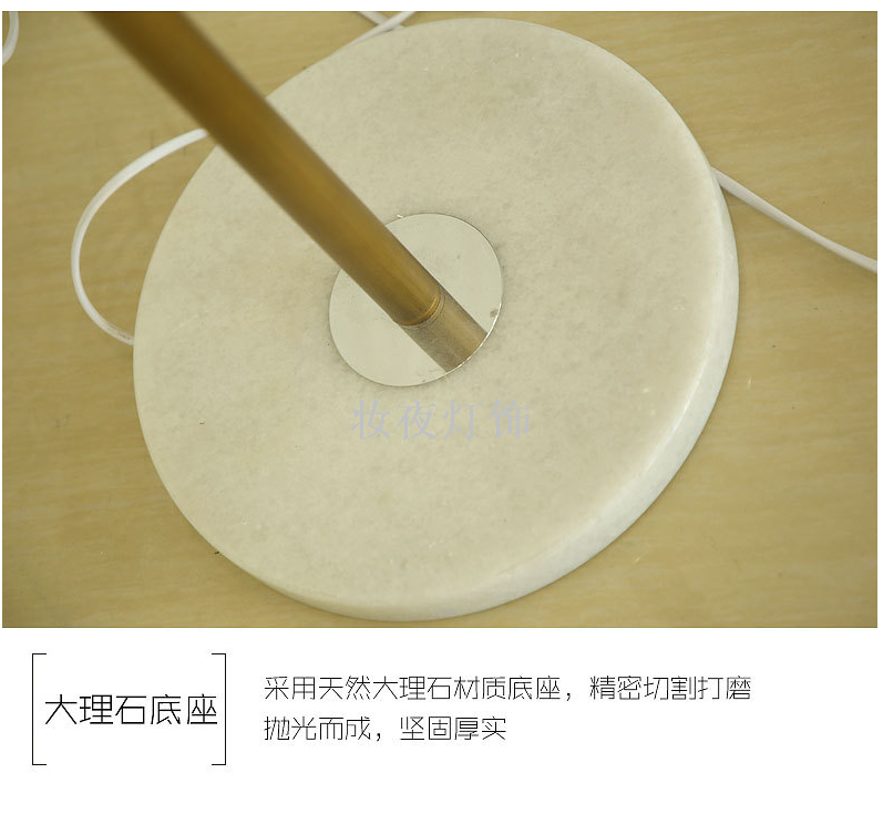 Creative Nordic beauty lamp led floor lamp living room bedroom simple study lamp post modern golden floor lamp