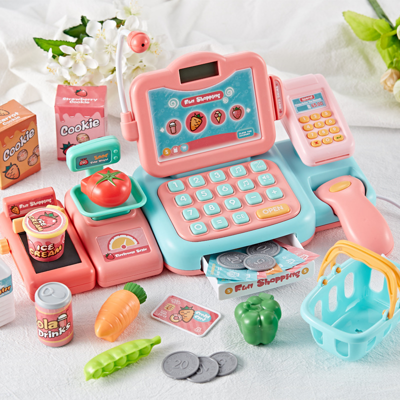 Beibigu Intelligent Voice Recognition Cash Register Simulation Supermarket Cashier Machine Shopping POS Machine Calculator Cross-Border