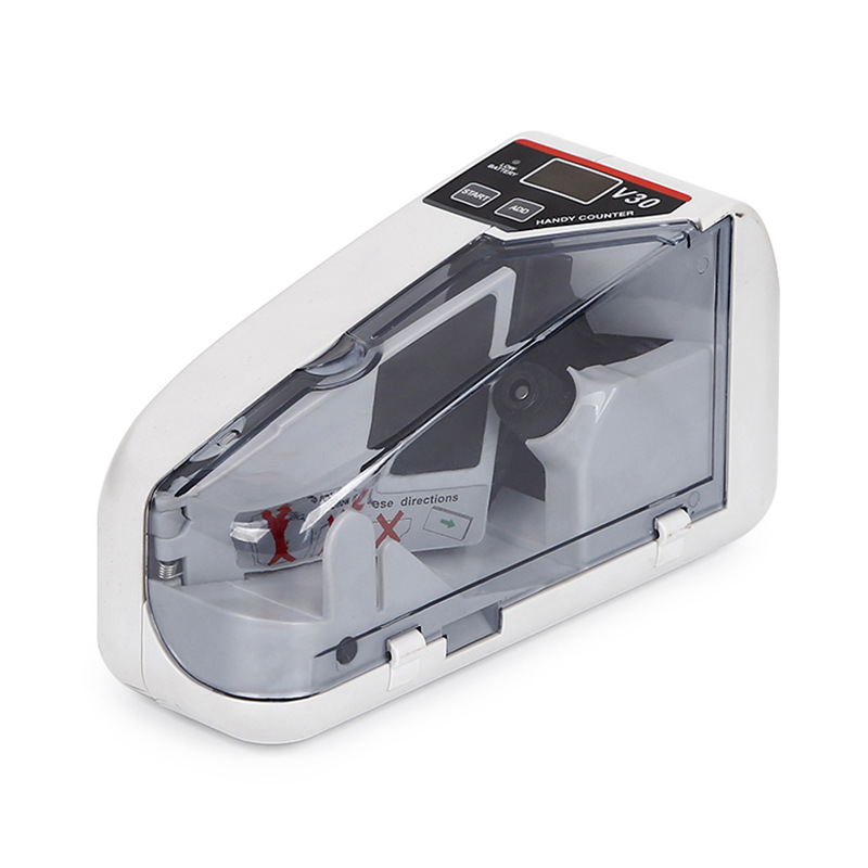 V30 Handheld Cash Register Portable Handheld Money Detector Bill Counter Power Battery Dual-Use