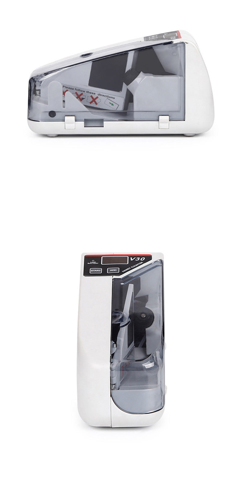 V30 Handheld Cash Register Portable Handheld Money Detector Bill Counter Power Battery Dual-Use V30 Handheld Cash Register Portable Handheld Money Detector Bill Counter Power Battery Dual-Use