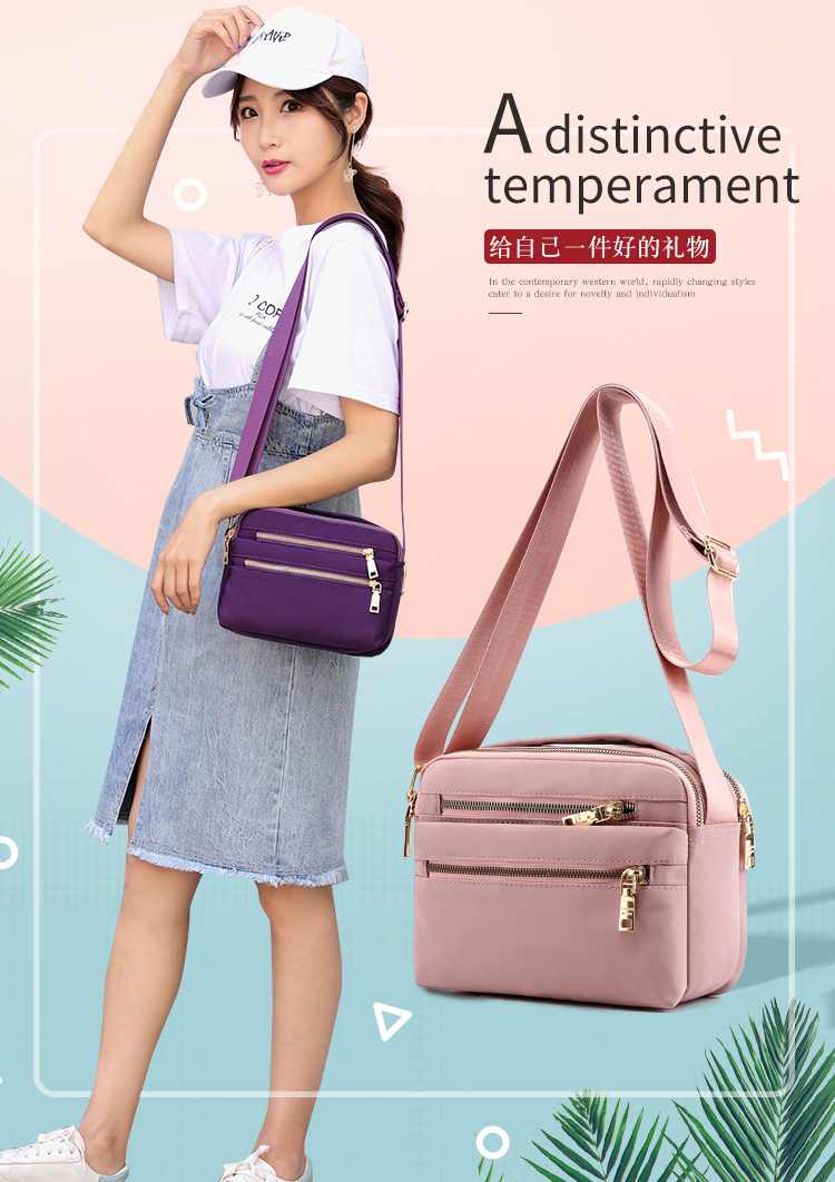 Multi-Layer Zipper Oxford Cloth Small Bag Waterproof Crossbody Bag Large Capacity Cash Register Business Bag Women's Shoulder Lightweight Mom Bag Multi-Layer Zipper Oxford Cloth Small Bag Waterproof Crossbody Bag Large Capacity Cash Register Business Bag Women's Shoulder Lightweight Mom Bag