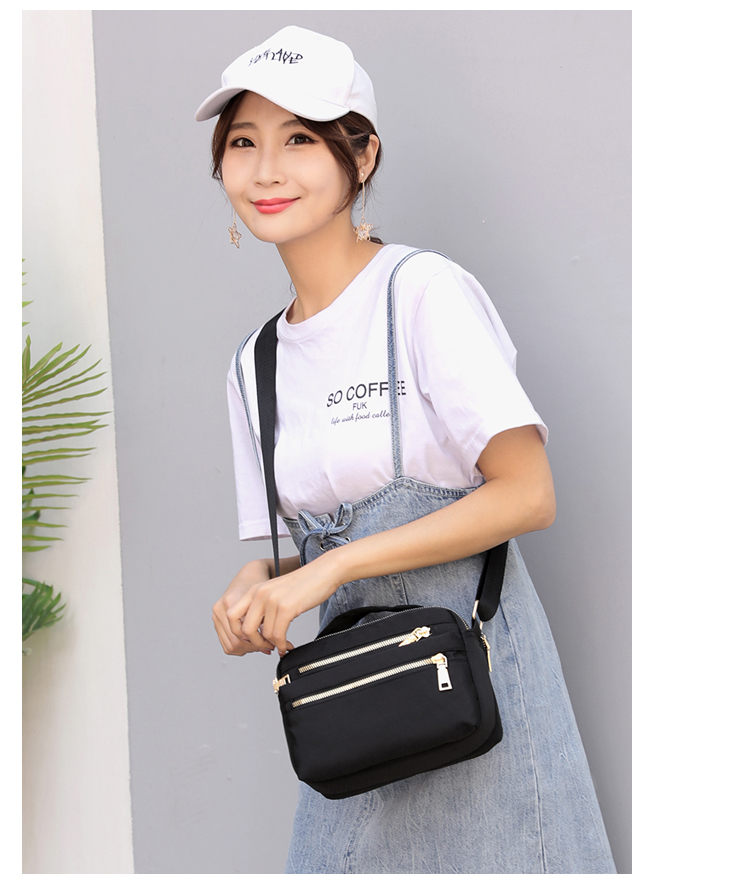 Multi-Layer Zipper Oxford Cloth Small Bag Waterproof Crossbody Bag Large Capacity Cash Register Business Bag Women's Shoulder Lightweight Mom Bag Multi-Layer Zipper Oxford Cloth Small Bag Waterproof Crossbody Bag Large Capacity Cash Register Business Bag Women's Shoulder Lightweight Mom Bag