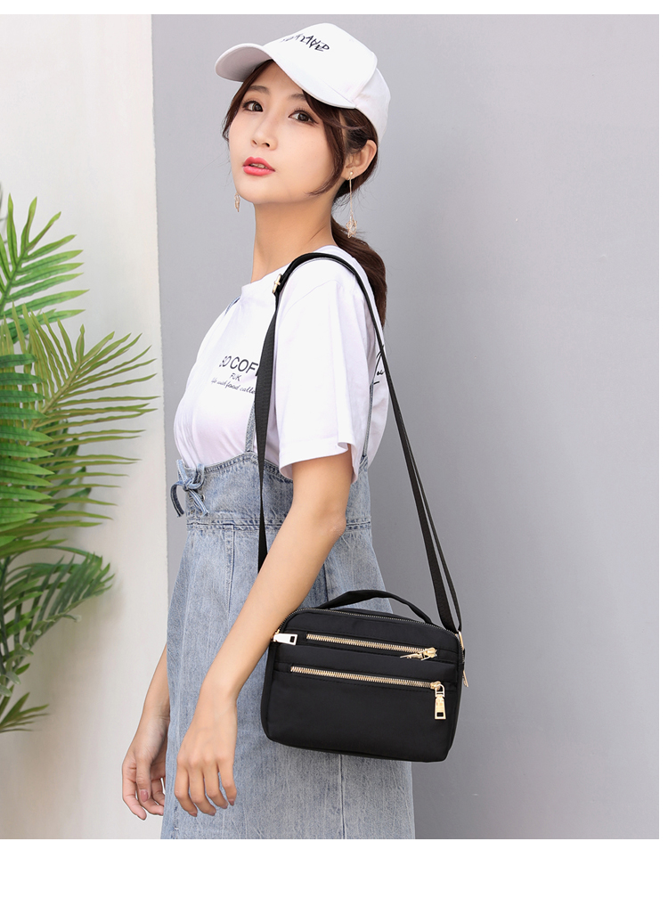 Multi-Layer Zipper Oxford Cloth Small Bag Waterproof Crossbody Bag Large Capacity Cash Register Business Bag Women's Shoulder Lightweight Mom Bag Multi-Layer Zipper Oxford Cloth Small Bag Waterproof Crossbody Bag Large Capacity Cash Register Business Bag Women's Shoulder Lightweight Mom Bag