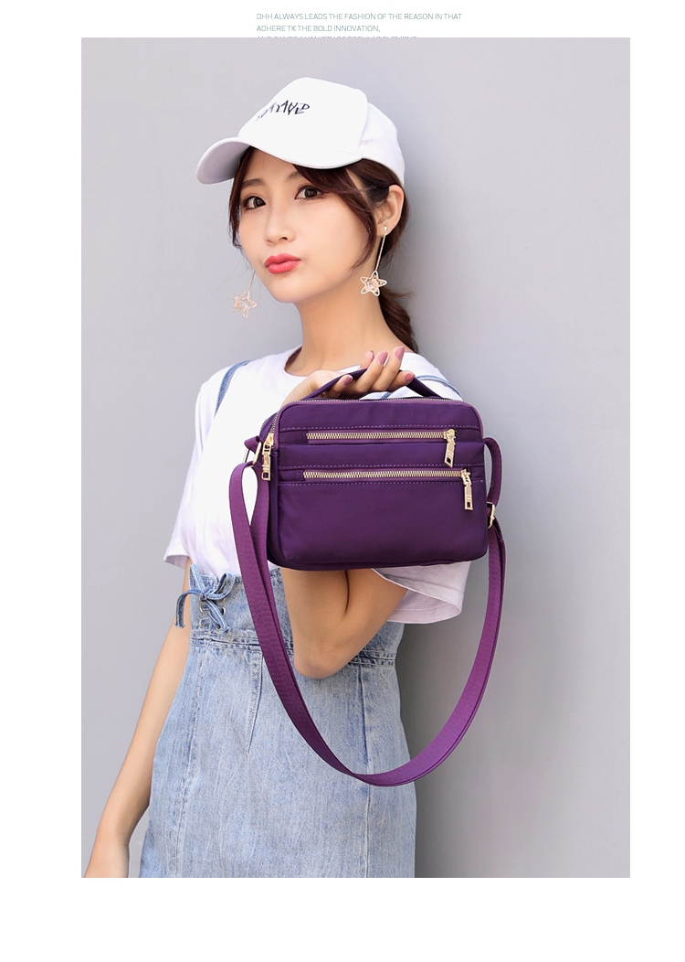 Multi-Layer Zipper Oxford Cloth Small Bag Waterproof Crossbody Bag Large Capacity Cash Register Business Bag Women's Shoulder Lightweight Mom Bag Multi-Layer Zipper Oxford Cloth Small Bag Waterproof Crossbody Bag Large Capacity Cash Register Business Bag Women's Shoulder Lightweight Mom Bag