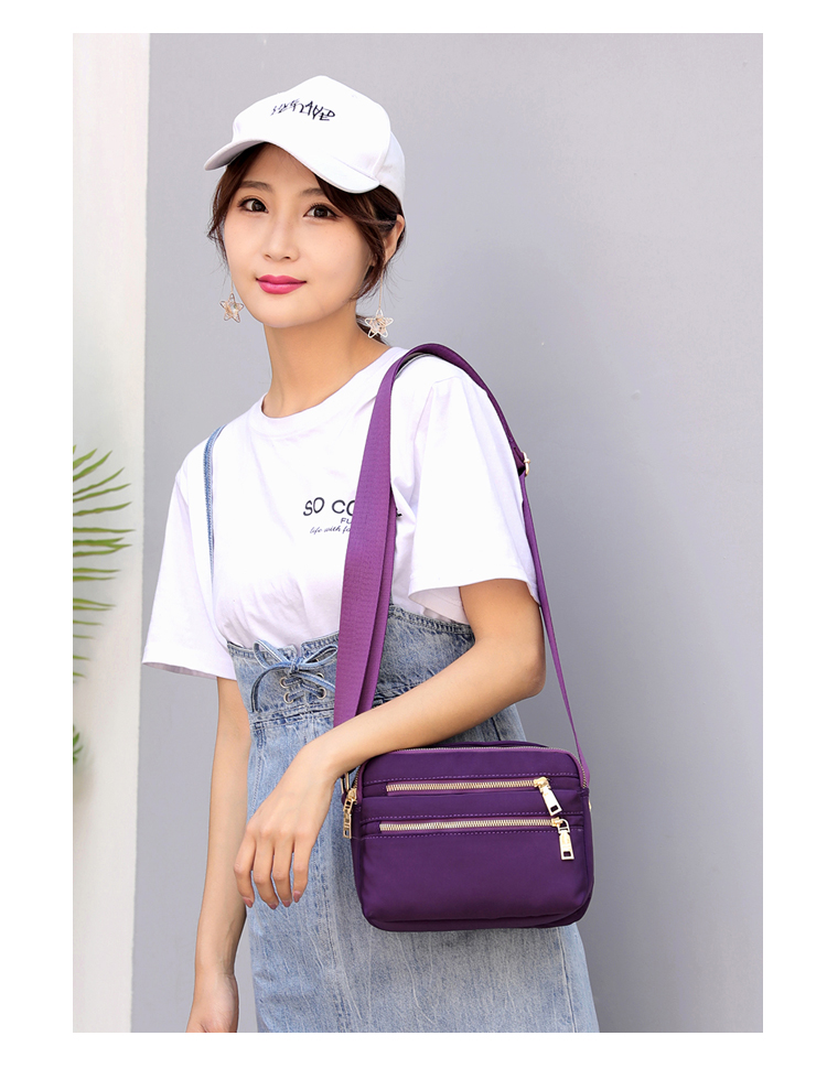 Multi-Layer Zipper Oxford Cloth Small Bag Waterproof Crossbody Bag Large Capacity Cash Register Business Bag Women's Shoulder Lightweight Mom Bag Multi-Layer Zipper Oxford Cloth Small Bag Waterproof Crossbody Bag Large Capacity Cash Register Business Bag Women's Shoulder Lightweight Mom Bag