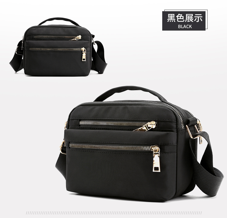 Multi-Layer Zipper Oxford Cloth Small Bag Waterproof Crossbody Bag Large Capacity Cash Register Business Bag Women's Shoulder Lightweight Mom Bag Multi-Layer Zipper Oxford Cloth Small Bag Waterproof Crossbody Bag Large Capacity Cash Register Business Bag Women's Shoulder Lightweight Mom Bag