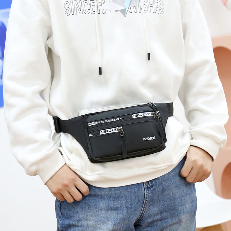 Waist Bag Men&#039;s and Women&#039;s Multi-Functional Large Capacity Waterproof Cash Register Business Bag Wear-Resistant Construction Site Sports Mobile Phone Wallet