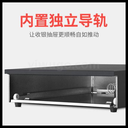 Xinsheng 405 Five-bar three-stall cash box with lock money box cashier box supermarket cash register cash box