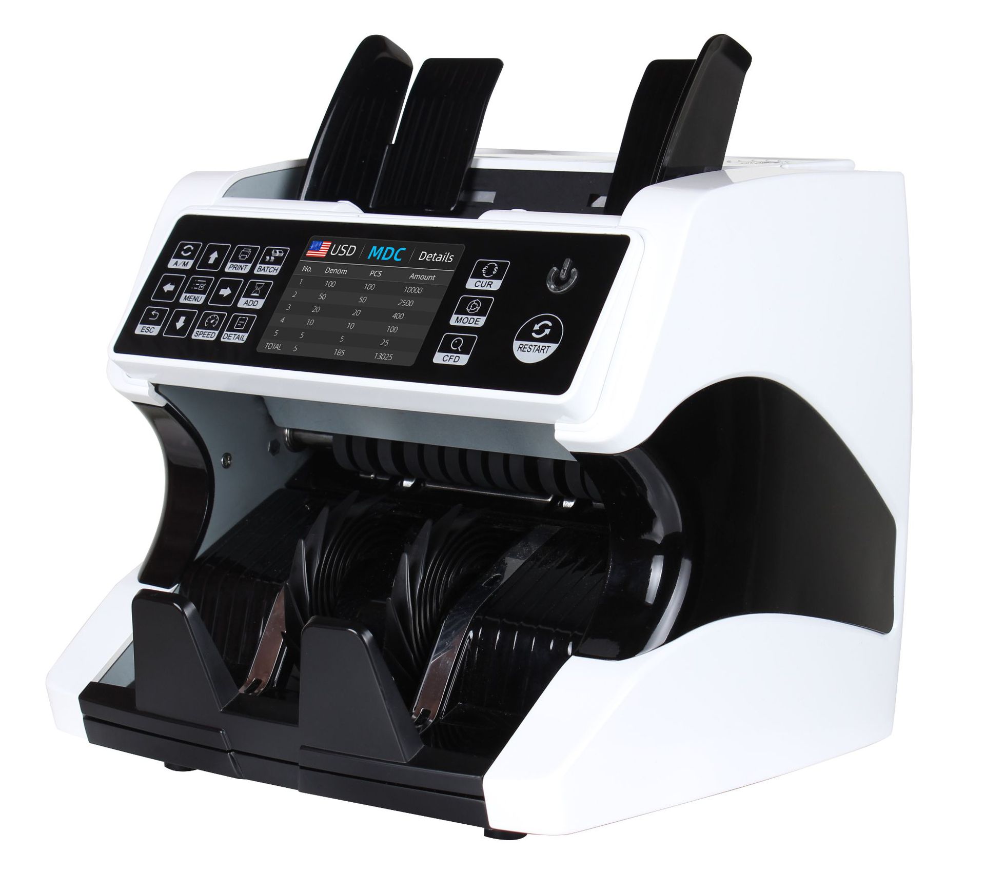 Multi-Currency Total Vertical Cash Register Dual CIS Image Recognition US Dollar Euro Multi-Currency Foreign Currency Cash Register Multi-Currency Total Vertical Cash Register Dual CIS Image Recognition US Dollar Euro Multi-Currency Foreign Currency Cash Register