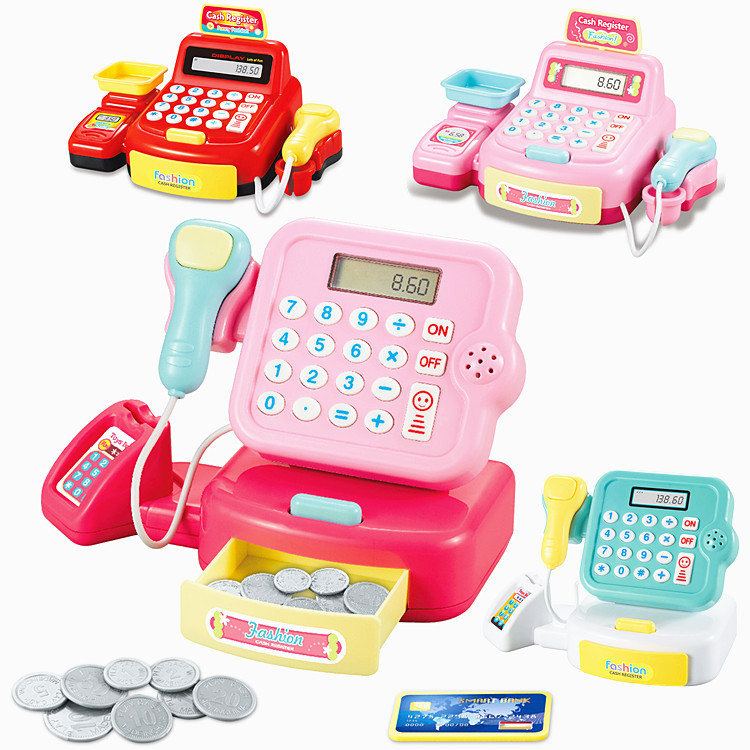 Play House Toy Supermarket Cash Register Electric Lamplight MultiFunctional Girl ParentChild Interaction Toys Play House Toy Supermarket Cash Register Electric Lamplight MultiFunctional Girl ParentChild Interaction Toys