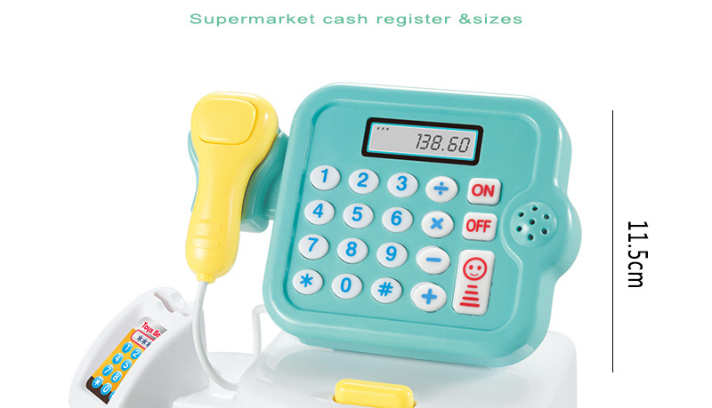 Play House Toy Supermarket Cash Register Electric Lamplight MultiFunctional Girl ParentChild Interaction Toys Play House Toy Supermarket Cash Register Electric Lamplight MultiFunctional Girl ParentChild Interaction Toys