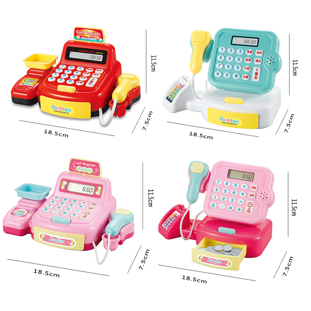 Play House Toy Supermarket Cash Register Electric Lamplight MultiFunctional Girl ParentChild Interaction Toys Play House Toy Supermarket Cash Register Electric Lamplight MultiFunctional Girl ParentChild Interaction Toys