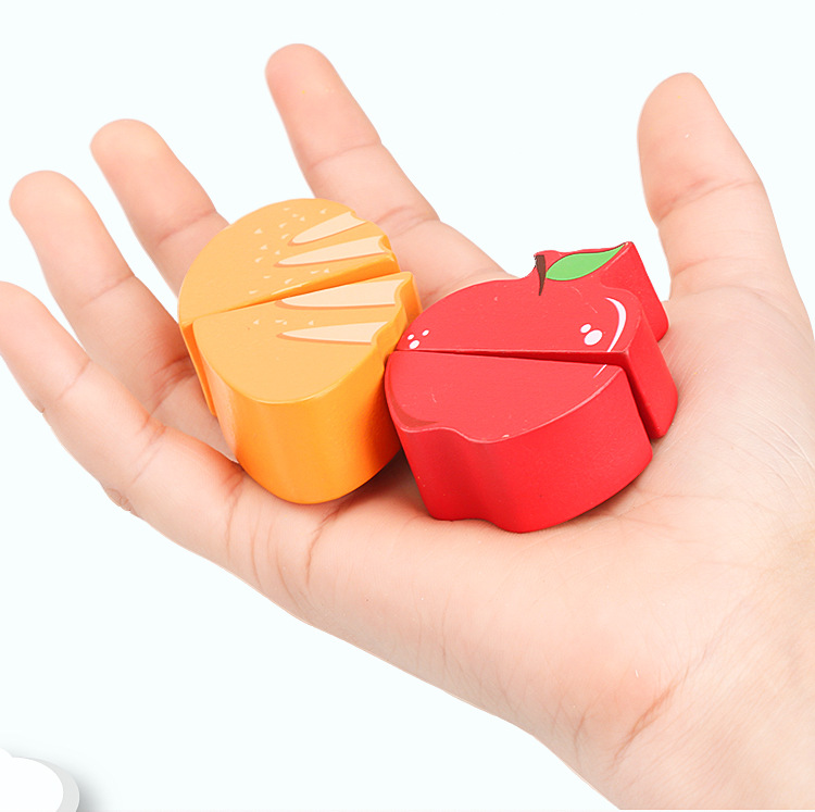Wooden Fruit Supermarket Play House Supermarket Cash Register Toys Children Intelligence Development Science and Education Kitchen Toys