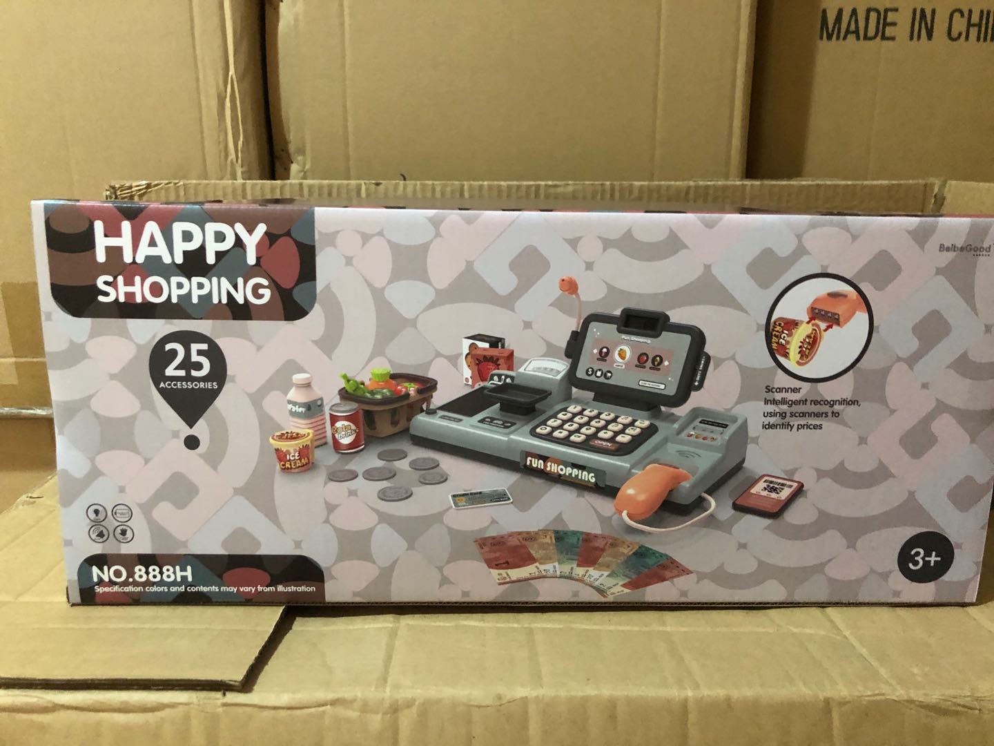 Cross-border intelligent simulation supermarket checkout play toy counter luxury cash Register combination suit children Cross-border intelligent simulation supermarket checkout play toy counter luxury cash Register combination suit children
