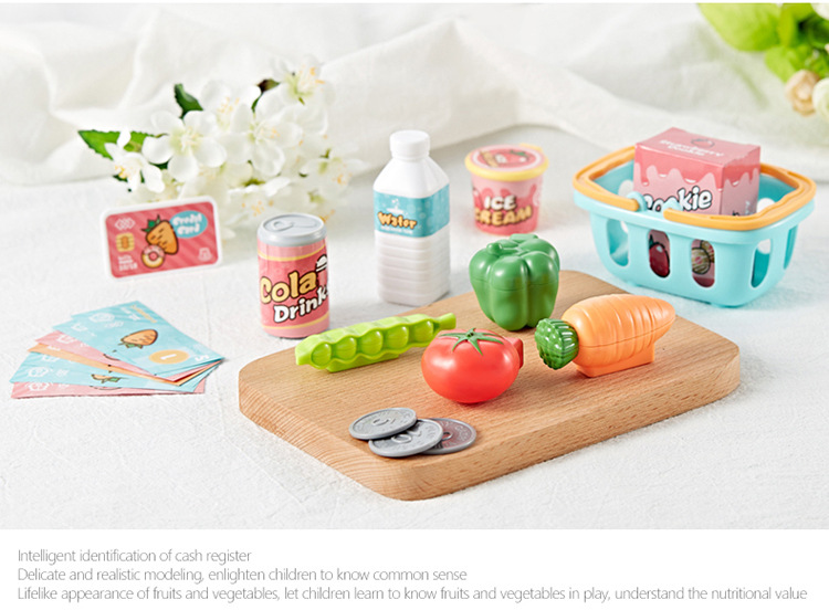 Beibigu Children's Simulation Supermarket Cash Register Set Toy Puzzle Multi-Function Cash Register Play House Beibigu Children's Simulation Supermarket Cash Register Set Toy Puzzle Multi-Function Cash Register Play House