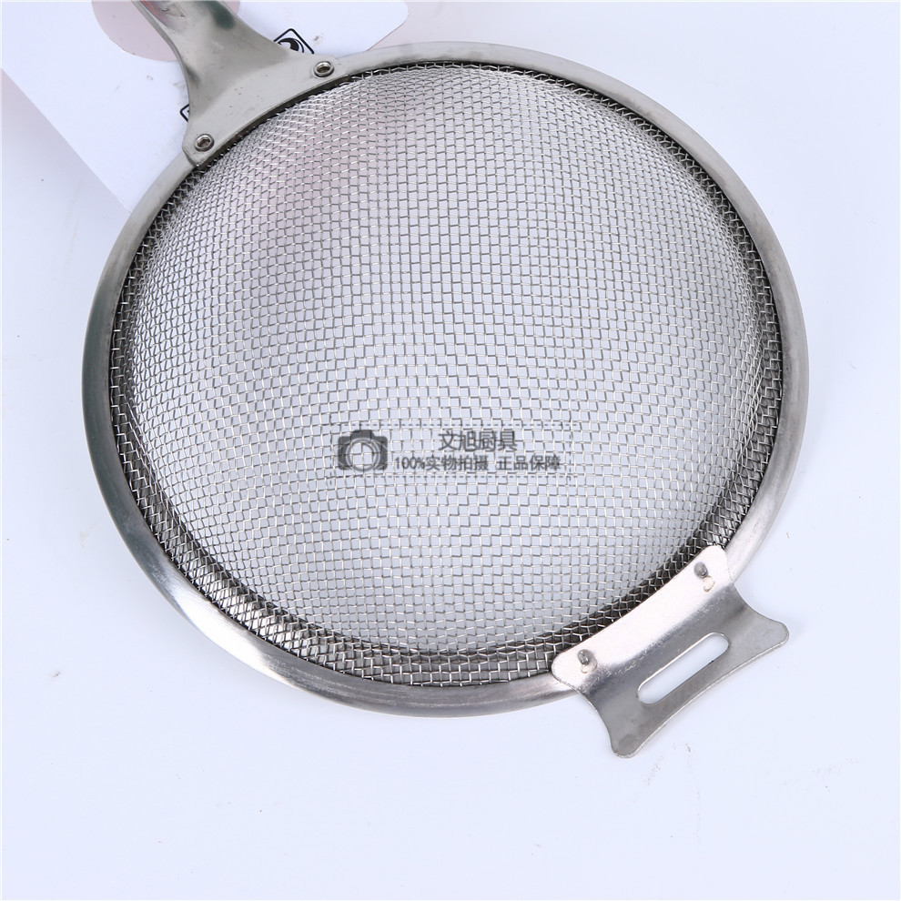 Household Thickened Stainless Steel Noodles Strainer Punching Colander Hotel Kitchenware Deep Frying Hot Pot Deepening Spoon Strainer