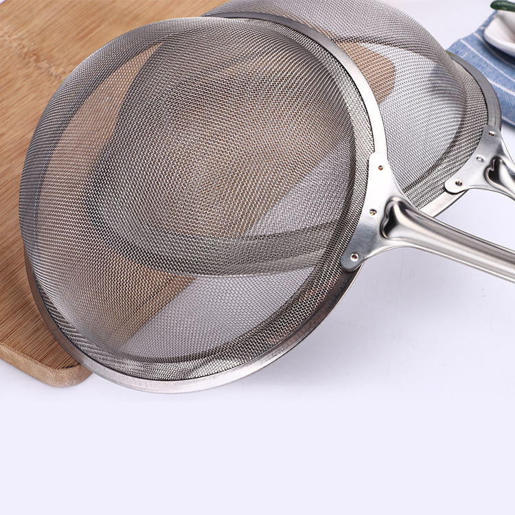 Stainless Steel Line Drain Noodle Strainer Household Kitchen Tools Deep Frying Hot Pot Colander Dreg Screening Strainer Large Strainer