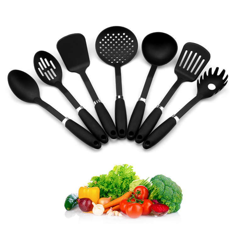 New Nylon Kitchenware Kit Integrated Non-Stick Pan Spatula Set Soup Spoon Rice Noodle Colander Cooking Cooking Spoon and Shovel