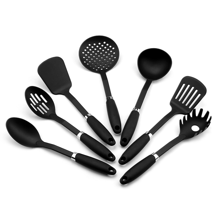New Nylon Kitchenware Kit Integrated Non-Stick Pan Spatula Set Soup Spoon Rice Noodle Colander Cooking Cooking Spoon and Shovel