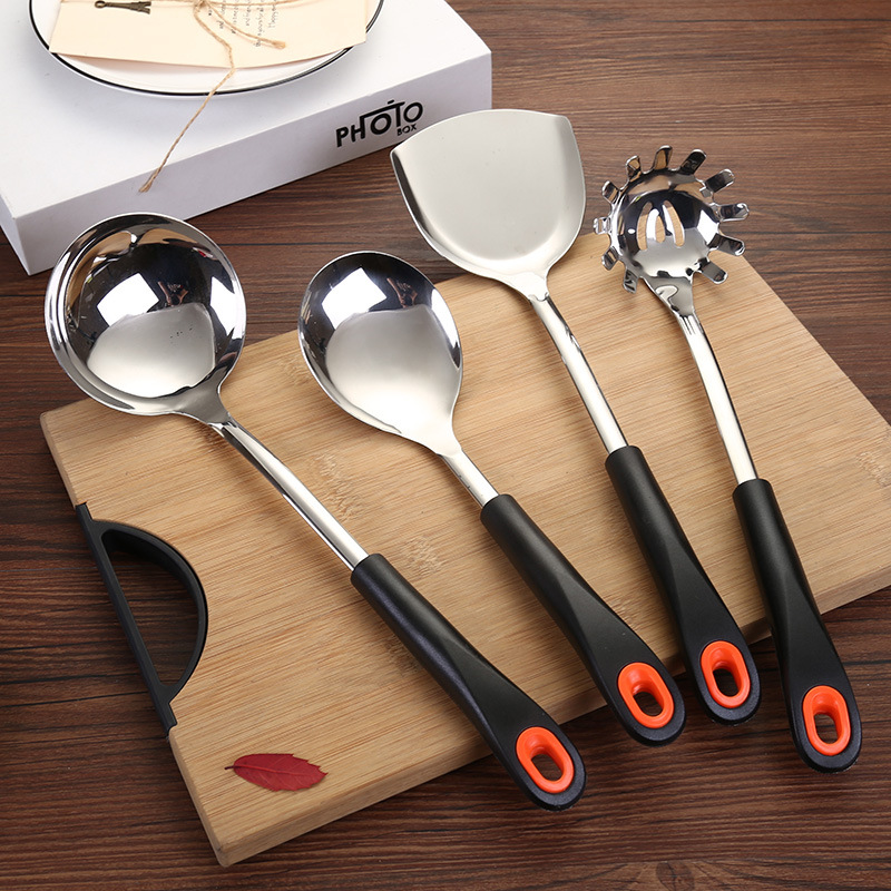 Factory Wholesale Five-Inch Kitchenware Set Bakelite Handle Spatula Soup Spoon Spatula Colander Six-Piece Kitchen Supplies