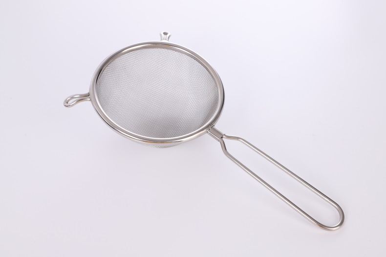 Gat Thick Stainless Steel Handle Oil Grid Binaural Foam Strainer Spoon Soymilk Filtration Screen Juice Colander Factory Direct Sales