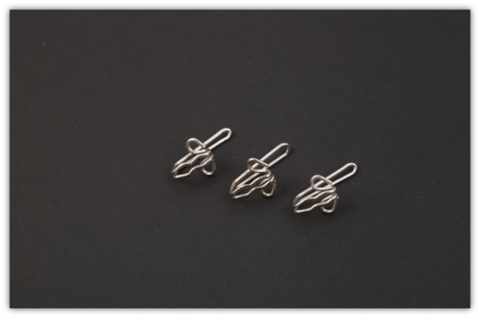 Factory direct silver curtain fabric hook accessories