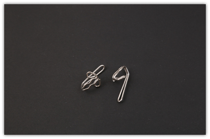 Factory direct silver curtain fabric hook accessories