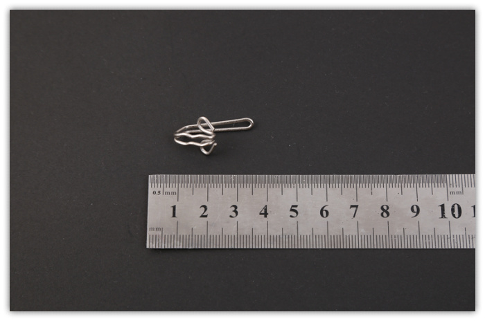 Factory direct silver curtain fabric hook accessories
