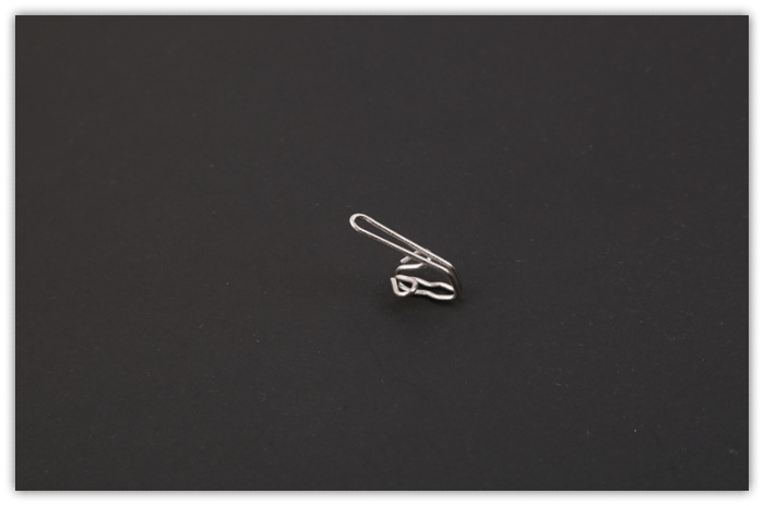 Factory direct silver curtain fabric hook accessories